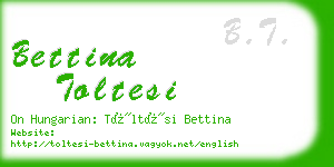 bettina toltesi business card